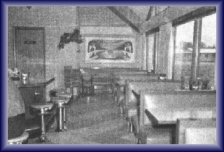Indoor picture of coffee shop from 1965